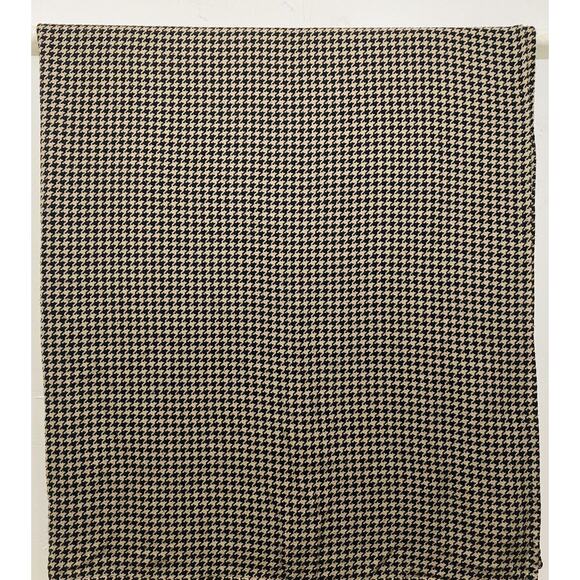 Rare Cremieux Daniel Houndstooth Cotton Queen Blanket Brown Black Large Coverlet - Picture 6 of 8